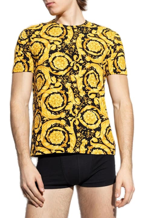 Homeware Versace Barocco-printed Crewneck T-shirt