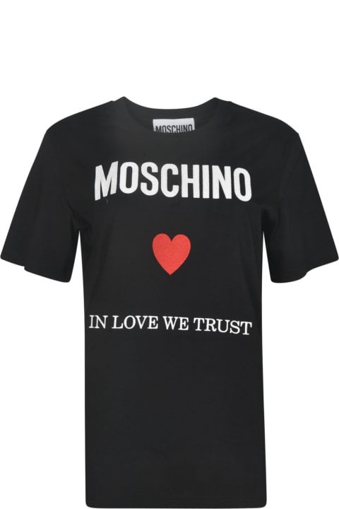 Moschino Topwear for Women Moschino In Love We Trust T-shirt