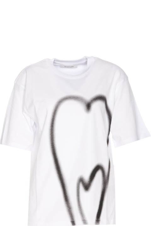 SportMax Topwear for Women SportMax Jersey T-shirt Heart Print