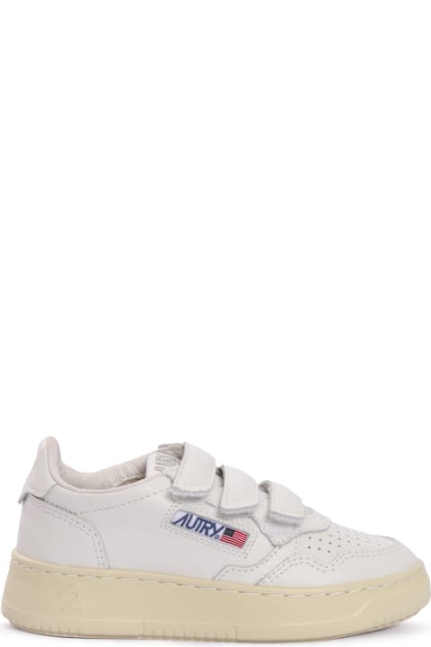 Autry Kidstripes Low Kid Leat/four Wht/wht Sneakers