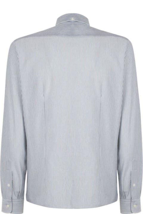 メンズ新着アイテム Brunello Cucinelli Striped Button-up Shirt Brunello Cucinelli
