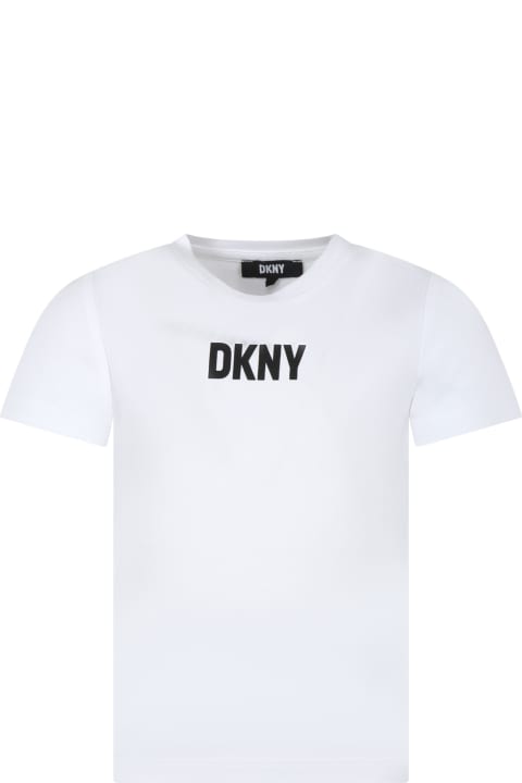 DKNY T-Shirts & Polo Shirts for Boys DKNY Black T-shirt For Kids With Logo