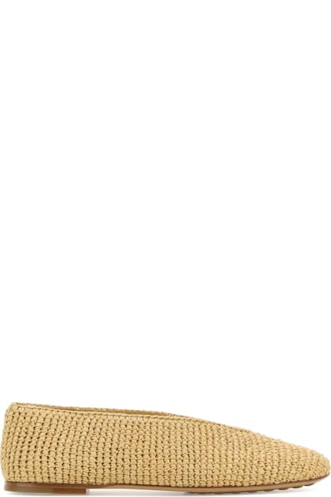 Bottega Veneta Raffia Rosa Ballerinas