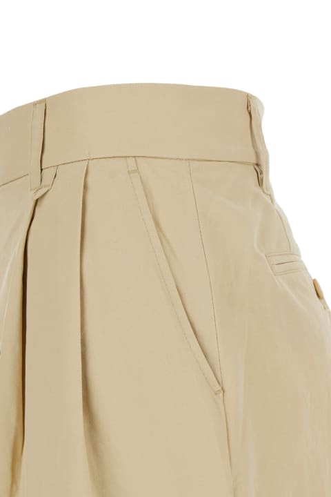 Dunst Pants & Shorts for Women Dunst Beige Bermuda Shorts With Pinces In Cotton And Linen Woman