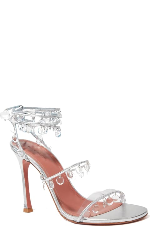 آخر صيحات الموضة من السيدات Amina Muaddi Tina 105 Sandals