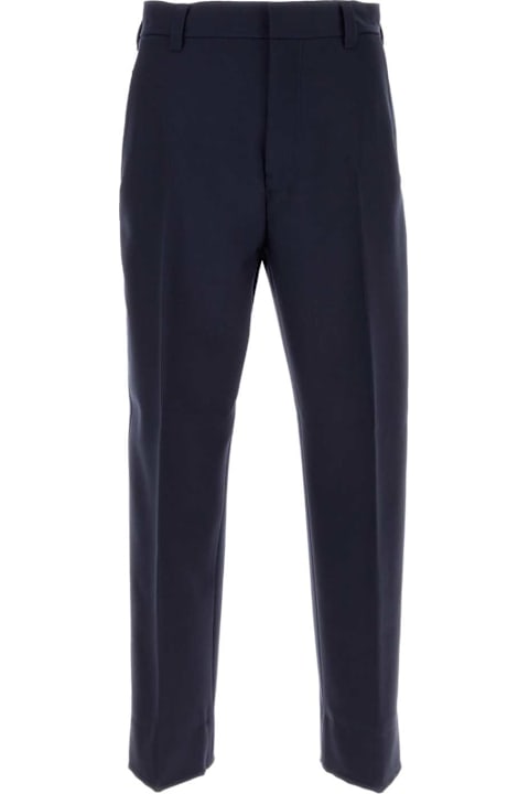 Zegna for Women Zegna Navy Blue Wool Pant