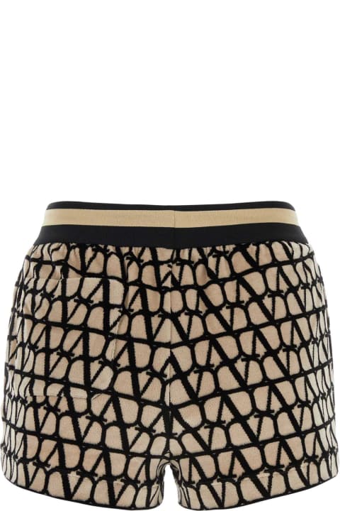 Valentino Garavani Pants & Shorts for Women Valentino Garavani Toile Iconographe Terry Fabric Shorts