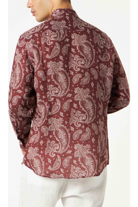 Homeware MC2 Saint Barth Man Shirt With Paisley Print