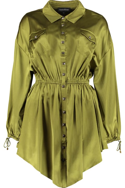 Homeware retrofete Silk Shirtdress