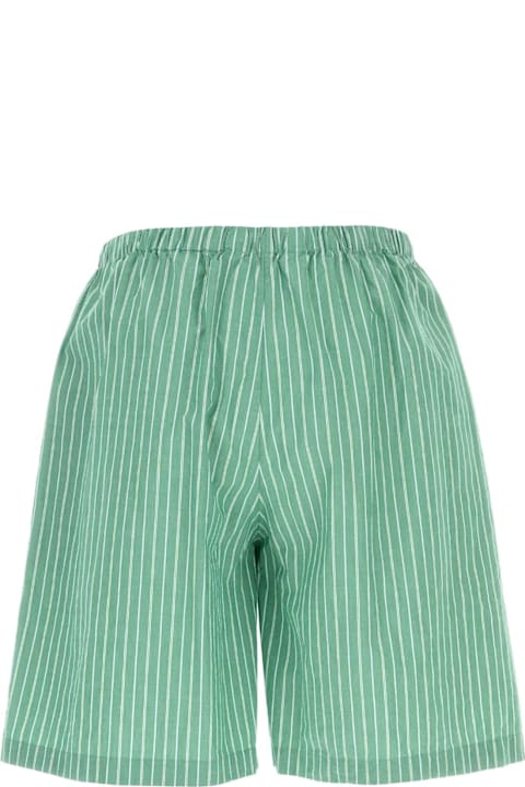 The Row Men The Row Embroidered Cotton Zindel Bermuda Shorts