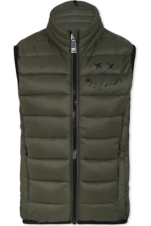 أدوات منزلية Richmond Green Vest For Boy With Smiley