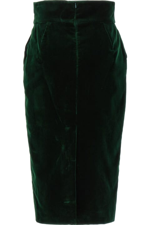 ウィメンズ Alexandre Vauthierのスカート Alexandre Vauthier Velvet Midi Skirt