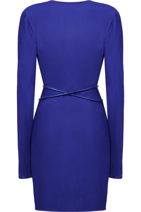 Homeware Tom Ford Leather Belt Wrap Around Mini Dress