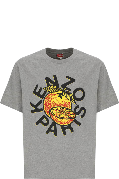 Kenzo Men Kenzo Gray Cotton T-shirt