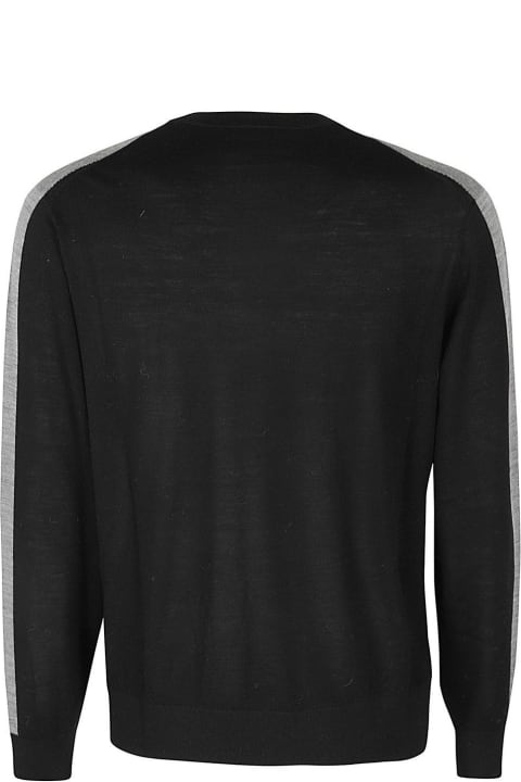 Neil Barrett Sweaters for Men Neil Barrett Colour-block Long Sleeved T-shirt