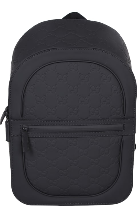 Fashion for Men Gucci Gum Gg Tonal Black Backpack