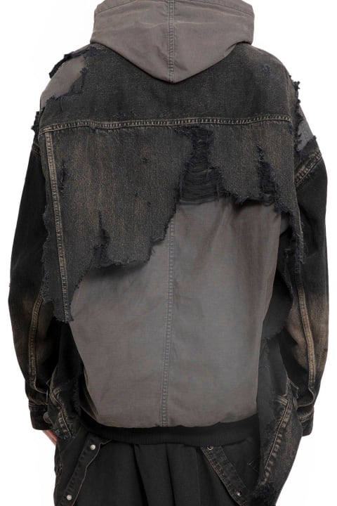 Mihara Yasuhiro Coats & Jackets for Men Mihara Yasuhiro Drawstring Hooded Denim Jacket