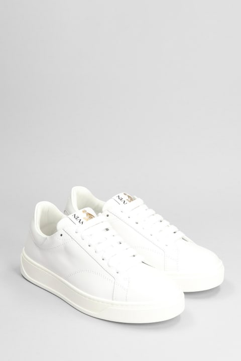 ウィメンズ Lanvinのスニーカー Lanvin White Leather Ddb0 Sneakers