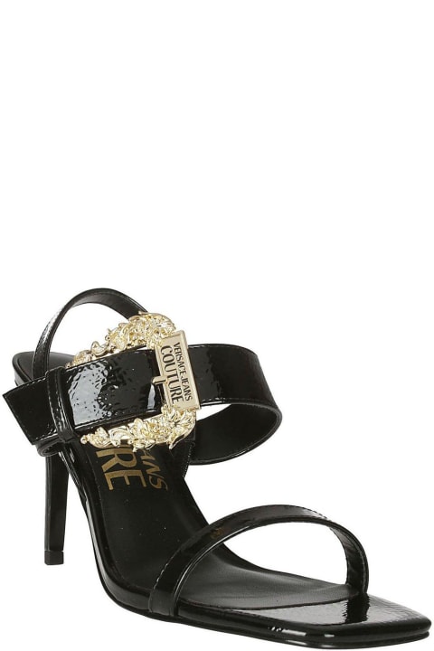 Versace Jeans Couture for Women Versace Jeans Couture Buckle Heeled Sandals