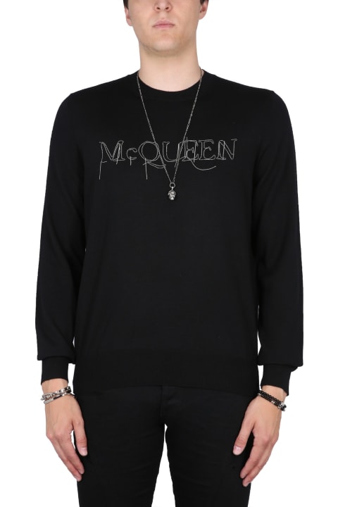 Alexander McQueen for Men Alexander McQueen Logo Embroidered Sweatshirt