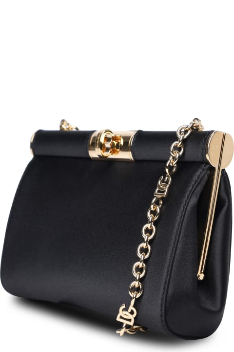Shoulder Bags for Women Dolce & Gabbana Black Silk Blend Bag