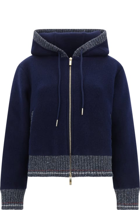 Thom Browne معاطف وجواكت لـ السيدات Thom Browne Hooded Cardigan