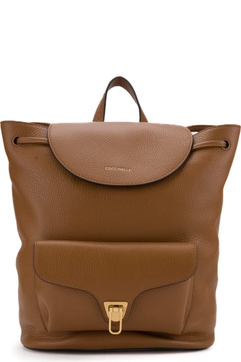 Backpacks for Women Coccinelle Beat Soft Brown Backpack
