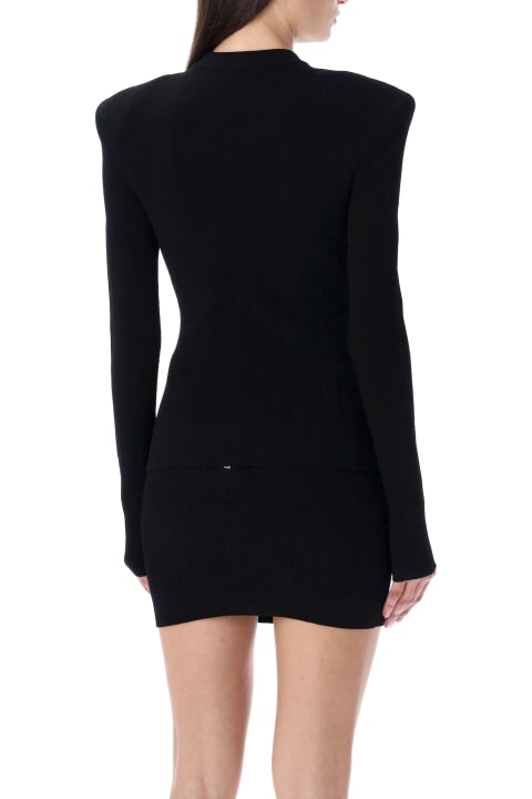 Fashion for Women Balmain Knit Sweater With Gold-tone Buttons