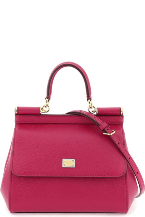 ウィメンズ Dolce & Gabbanaのバッグ Dolce & Gabbana Sicily Leather Handbag
