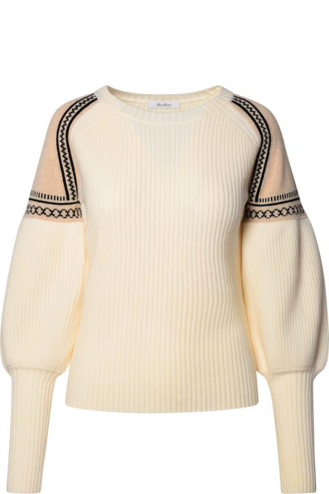 'cosetta' Ivory Cashmere Blend Sweater