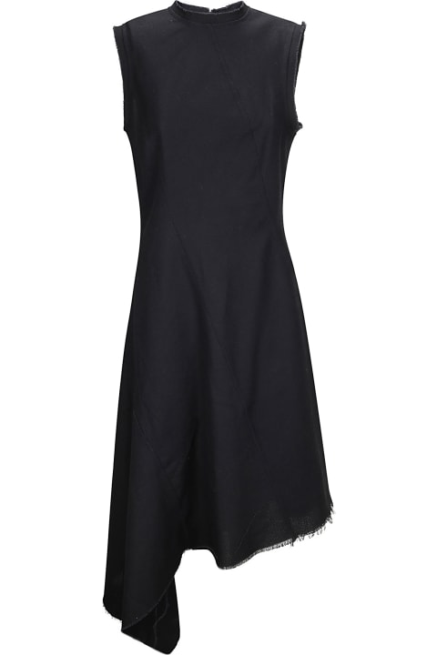 Marques'Almeida Clothing for Women Marques'Almeida Long Sleeveless Twisted Assymetric Hem Dress