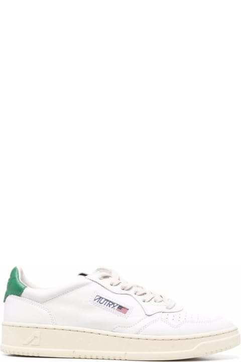 أدوات منزلية Autry 
medalist Low
 White Sneakers With Contrasting Heel Tab In Leather Man