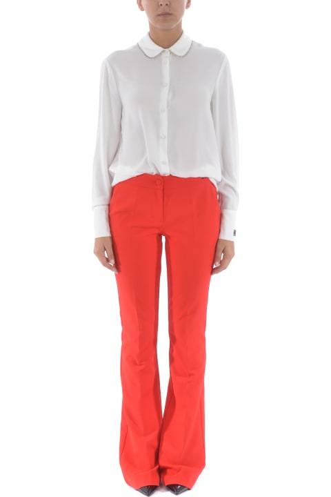 Be Blumarine Trousers In Stretch Cady