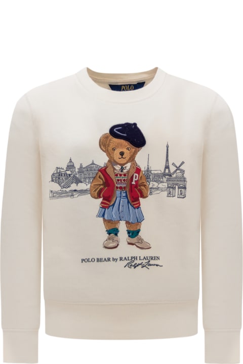 ガールズ Polo Ralph Laurenのニットウェア＆スウェットシャツ Polo Ralph Lauren Polo Bear Paris Sweatshirt