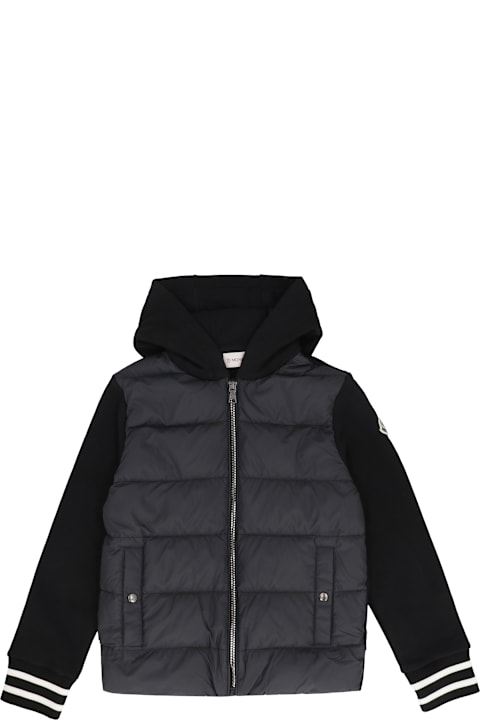 Sale for Kids Moncler Jacket In Fleece With Padded Panel
