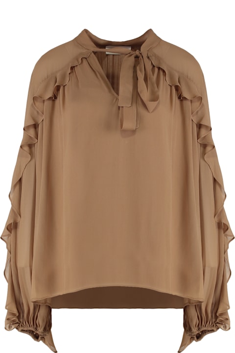 Zimmermann for Kids Zimmermann Illuminate Crêpe Blouse