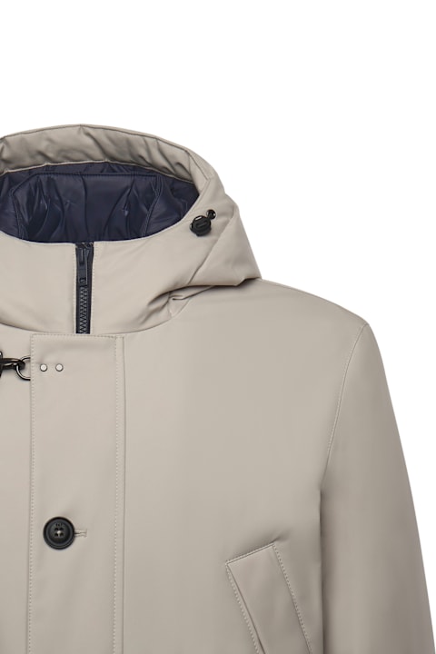 Fay for Kids Fay Short Parka In Technical Gabardine