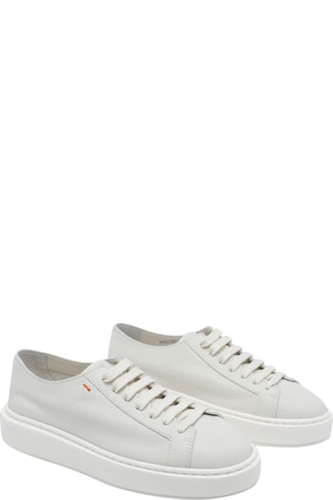 Santoni Leather Sneakers