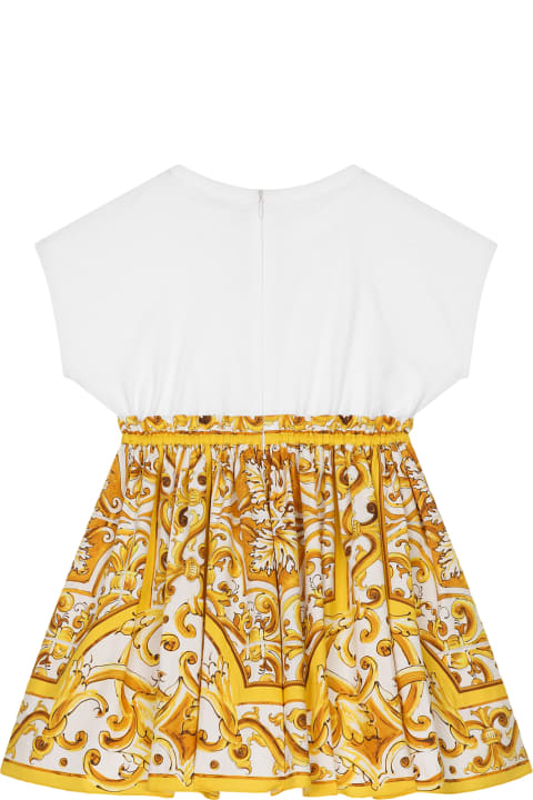 Dolce & Gabbana Dresses for Girls Dolce & Gabbana Dress With Maiolica Print