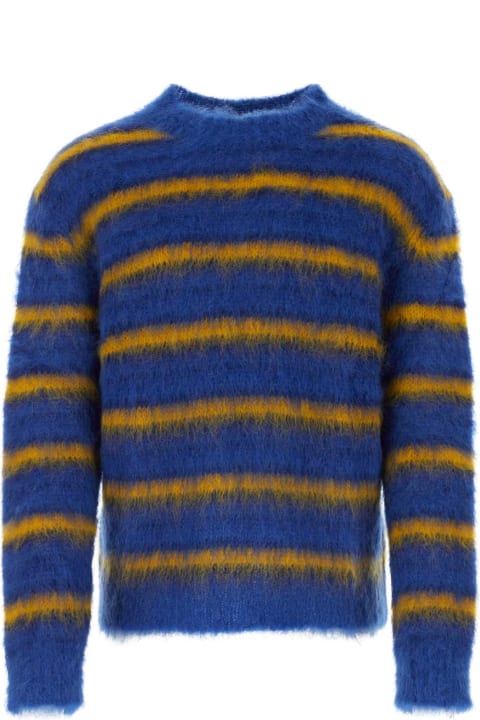 Marni for Men Marni Embroidered Mohair Blend Sweater