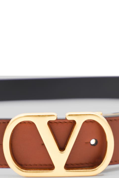 Homeware Valentino Garavani Cognac Leather Belt