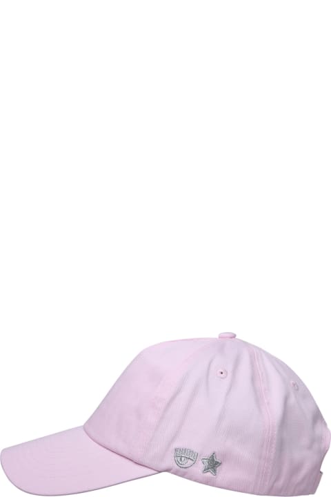 Chiara Ferragni Hats for Women Chiara Ferragni Pink Cotton Hat