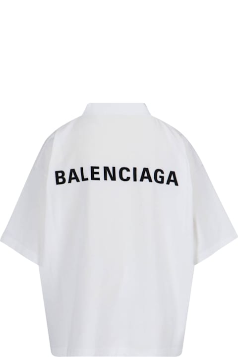Balenciaga Clothing for Men Balenciaga Logo Crop T-shirt