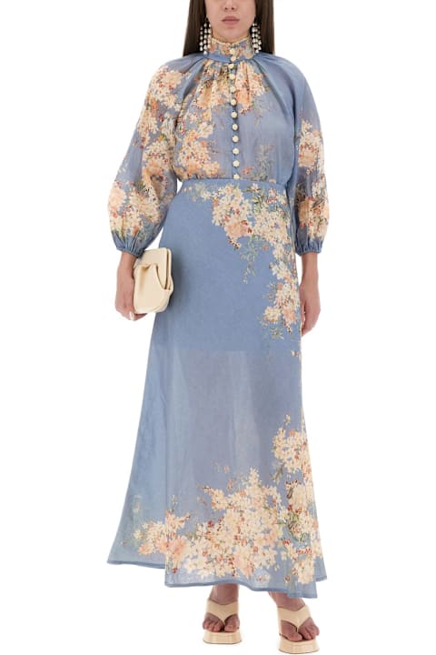Homeware Zimmermann Blouse With Puff Sleeves "cascadian"