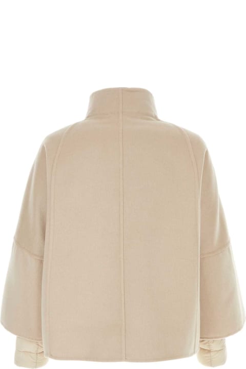Moorer Coats & Jackets for Women Moorer Sand Cashmere Blend Lanie Coat