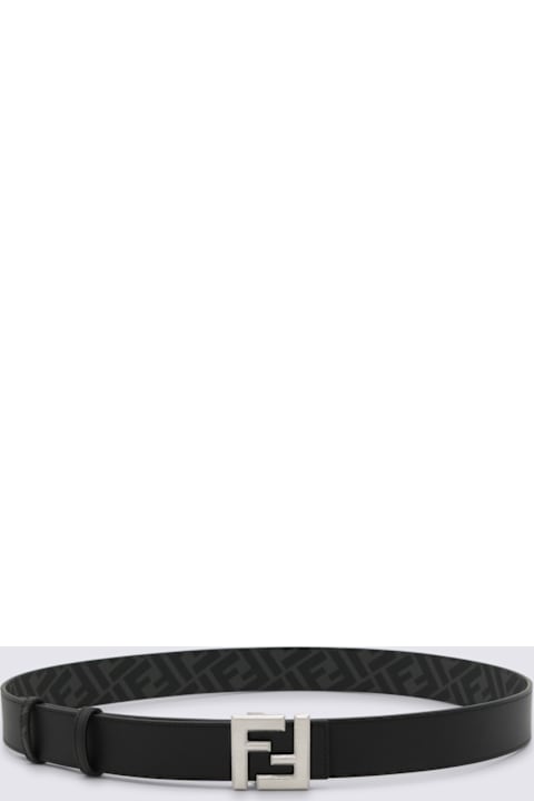Homeware Fendi Black Leather Reversible Belt