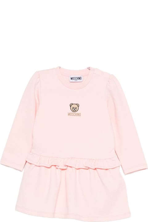 Homeware Moschino Moschino Kids Dress With Ruffles And Embroidery