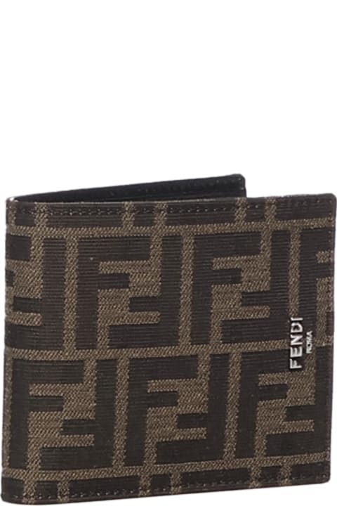 Homeware Fendi Ff Jacquard Fabric Bi-fold Wallet