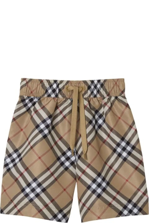 Bottoms for Baby Boys Burberry Burberry Kids Shorts Beige