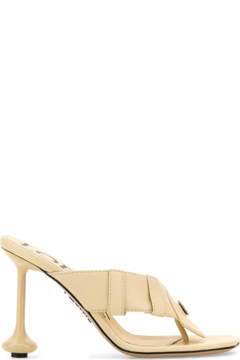 Loewe Sandals for Women Loewe Cream Nappa Leather Toy Panta Mules